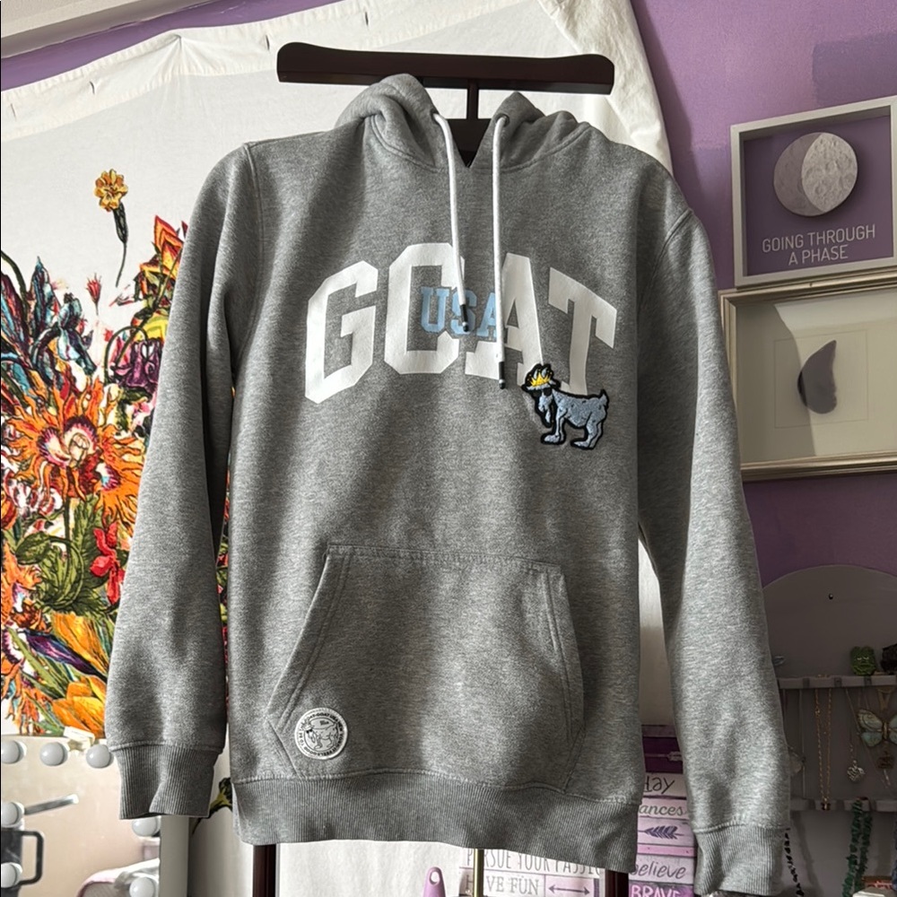 Gray GOAT Sweatshirt Hoodie